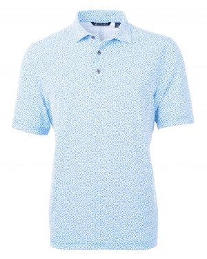 Cutter & Buck Virtue Eco Pique Botanical Print Recycled Mens Polo - Image 2