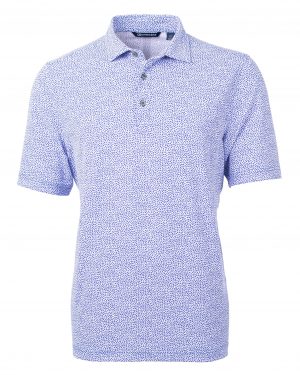 Cutter & Buck Virtue Eco Pique Botanical Print Recycled Mens Polo - Image 3