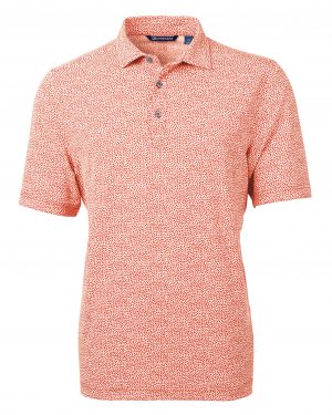 Cutter & Buck Virtue Eco Pique Botanical Print Recycled Mens Polo - Image 4