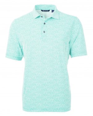 Cutter & Buck Virtue Eco Pique Botanical Print Recycled Mens Polo - Image 6