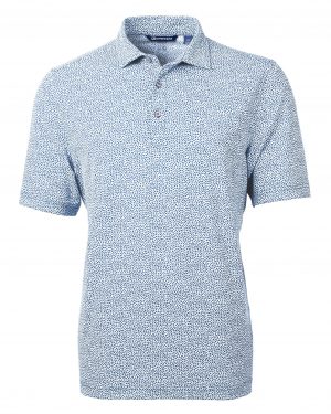 Cutter & Buck Virtue Eco Pique Botanical Print Recycled Mens Polo - Image 8