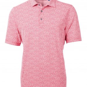 Cutter & Buck Virtue Eco Pique Botanical Print Recycled Mens Polo
