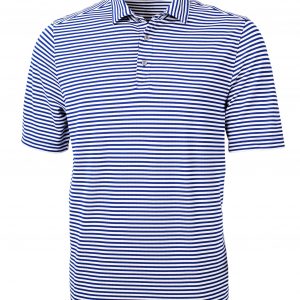 Cutter & Buck Virtue Eco Pique Stripe Recycled Mens Polo