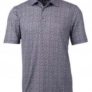 Cutter & Buck Pike Magnolia Print Stretch Men's Polo