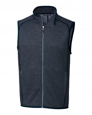 Cutter & Buck Mainsail Sweater-Knit Mens Full Zip Vest - Image 2