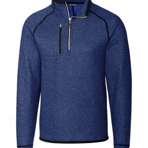 Cutter & Buck Mainsail Sweater-Knit Mens Half Zip Pullover Jacket