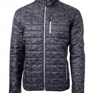 Cutter & Buck Rainier PrimaLoft® Mens Eco Insulated Full Zip Printed Puffer Jacket