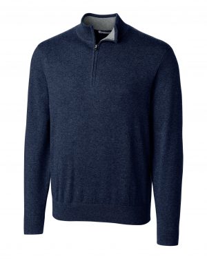 Cutter & Buck Lakemont Tri-Blend Mens Quarter Zip Pullover Sweater - Image 4