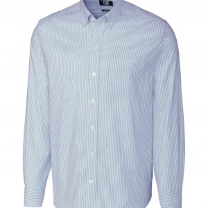 Cutter & Buck Stretch Oxford Stripe Mens Long Sleeve Dress Shirt