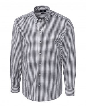Cutter & Buck Easy Care Stretch Gingham Mens Long Sleeve Dress Shirt - Image 2