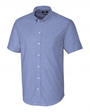Cutter & Buck Stretch Oxford Mens Big and Tall Short Sleeve Dress Shirt - Image 3