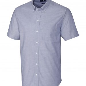 Cutter & Buck Stretch Oxford Mens Big and Tall Short Sleeve Dress Shirt