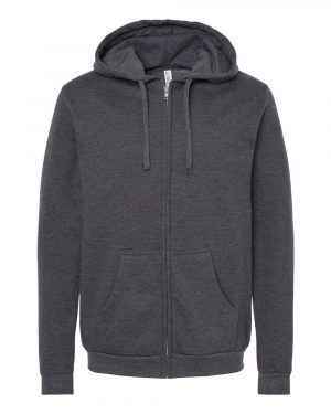 M&O Unisex Zipper Fleece Hoodie - Image 8