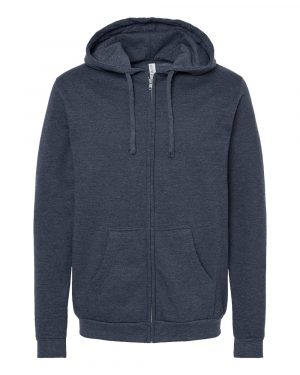 M&O Unisex Zipper Fleece Hoodie - Image 6