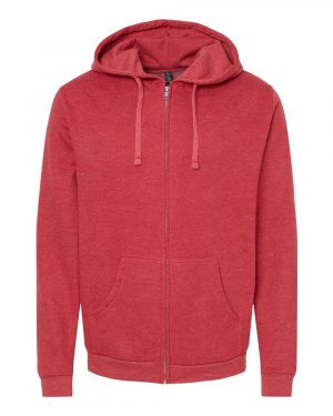 M&O Unisex Zipper Fleece Hoodie - Image 5