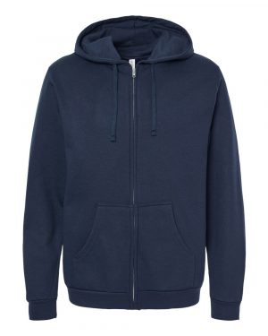 M&O Unisex Zipper Fleece Hoodie - Image 4