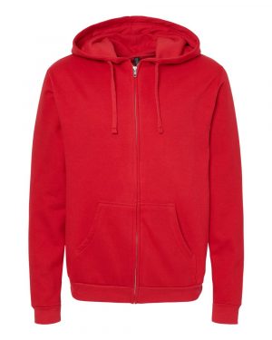 M&O Unisex Zipper Fleece Hoodie - Image 3