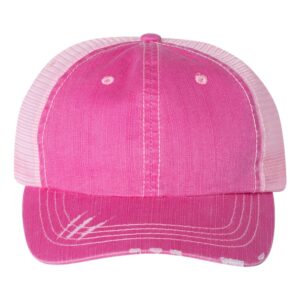 Mega Cap Herringbone Trucker Cap
