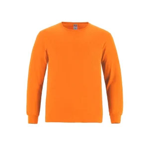 Canada Sportswear Youth Long Sleeve Crewneck Ring Spun Combed Cotton Tee - Image 4