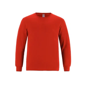 Canada Sportswear Youth Long Sleeve Crewneck Ring Spun Combed Cotton Tee - Image 3