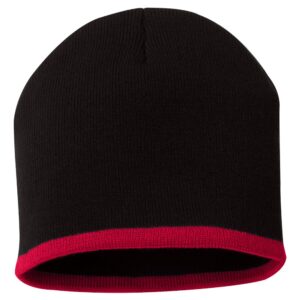 Sportsman 8" Bottom-Striped Knit Beanie