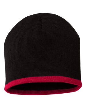 Sportsman 8" Bottom-Striped Knit Beanie