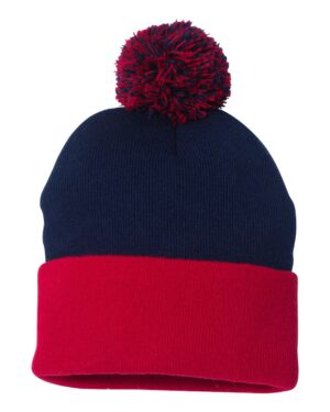 Sportsman Pom-Pom 12" Knit Beanie - Image 24