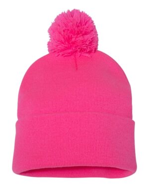 Sportsman Pom-Pom 12" Knit Beanie - Image 21