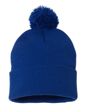 Sportsman Pom-Pom 12" Knit Beanie - Image 17
