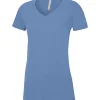 Atc™ Eurospun® Ring Spun V-neck Ladies' Tee - Image 10