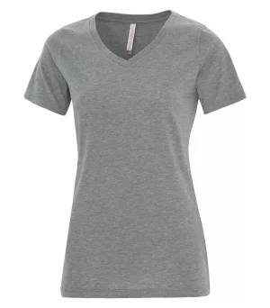 Atc™ Eurospun® Ring Spun V-neck Ladies' Tee - Image 5