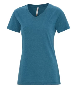 Atc™ Eurospun® Ring Spun V-neck Ladies' Tee - Image 6
