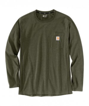 Carhartt M Force RlxdFit MW LS Pkt T-Shrt - Image 5