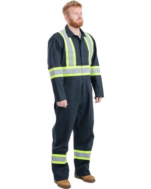 Berne Men's Safety Striped Gasket Unlined Coverall - Image 3