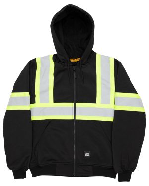 Berne Men's Safety Tall Striped Therman Lined Sweatshirt - Image 2