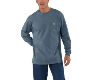 Carhartt Men's Long Sleeve Workwear Pocket T-Shirt - Image 9