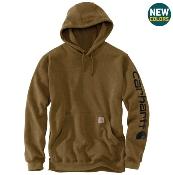 Carhartt Men's Midweight Hooded Logo Sweatshirt - Image 10