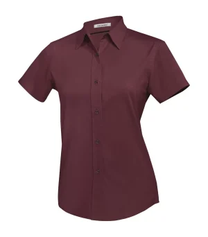 Coal Harbour® Easy Care Blend Short Sleeve Woven Ladies' Shirt - Image 2