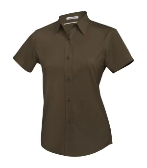 Coal Harbour® Easy Care Blend Short Sleeve Woven Ladies' Shirt - Image 5