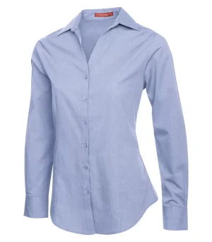 Coal Harbour® Textured Crosshatch Woven Ladies' Shirt