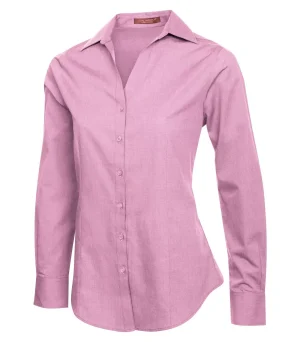 Coal Harbour® Textured Crosshatch Woven Ladies' Shirt - Image 3