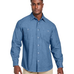 Harriton Men's Denim Shirt-Jacket