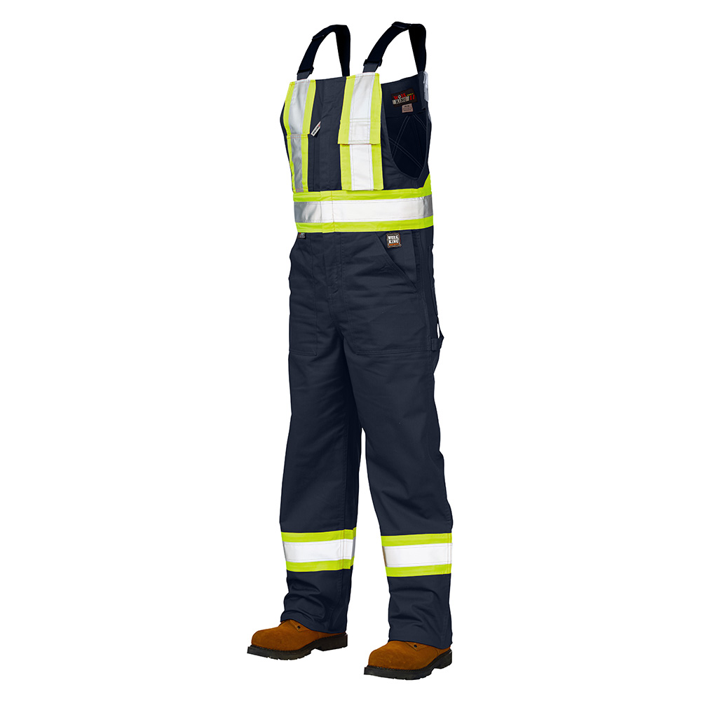 Work King Poly/Cotton Unlined Safety Bib Overall