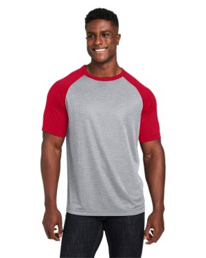 Team 365 Unisex Zone Colorblock Raglan T-Shirt - Image 6