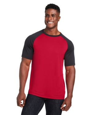 Team 365 Unisex Zone Colorblock Raglan T-Shirt - Image 4