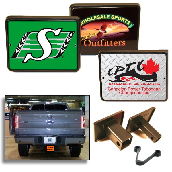 Custom-Printed Square Truck Receiver Cap - Example Image Collection